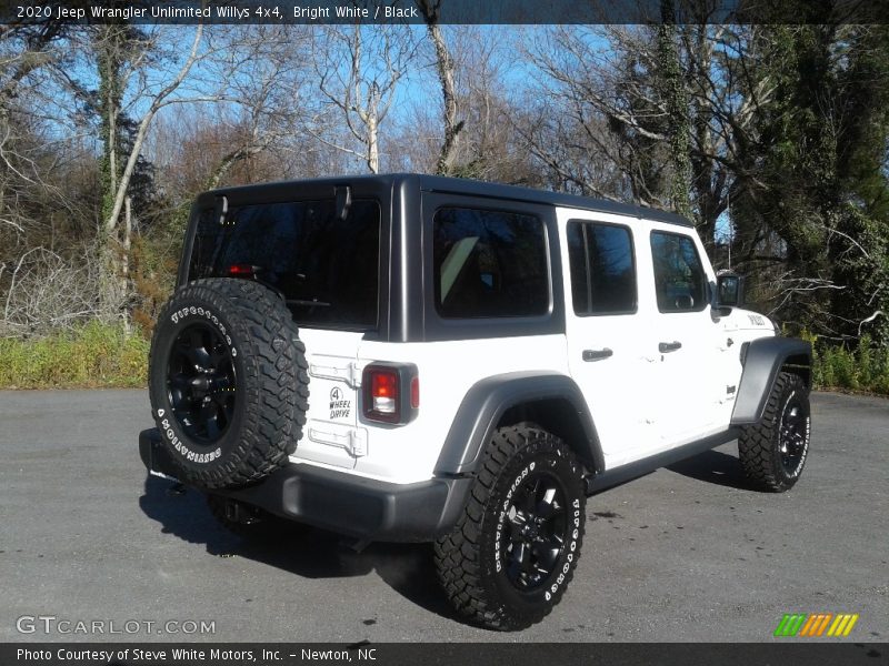 Bright White / Black 2020 Jeep Wrangler Unlimited Willys 4x4