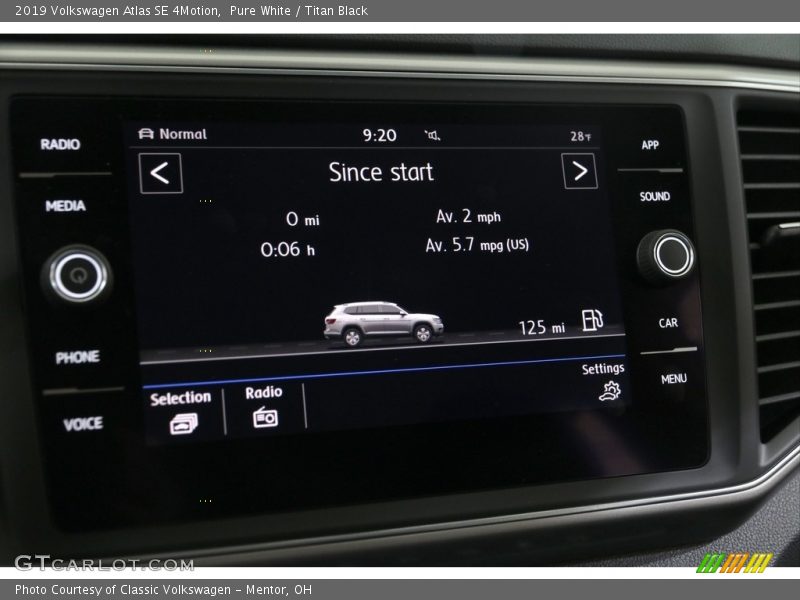 Pure White / Titan Black 2019 Volkswagen Atlas SE 4Motion