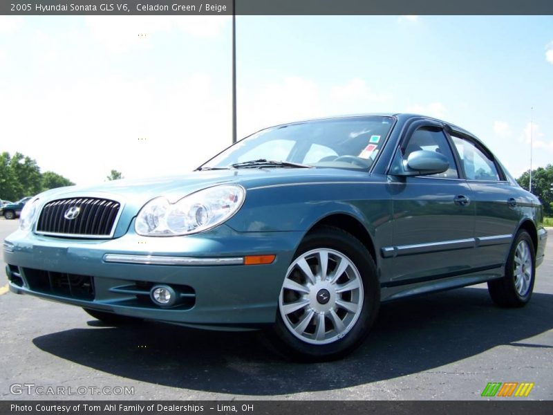 Celadon Green / Beige 2005 Hyundai Sonata GLS V6