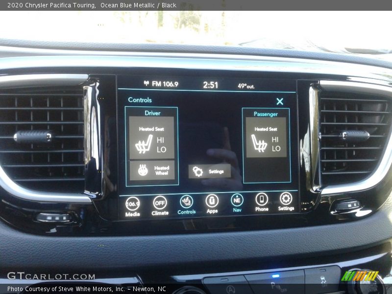 Ocean Blue Metallic / Black 2020 Chrysler Pacifica Touring