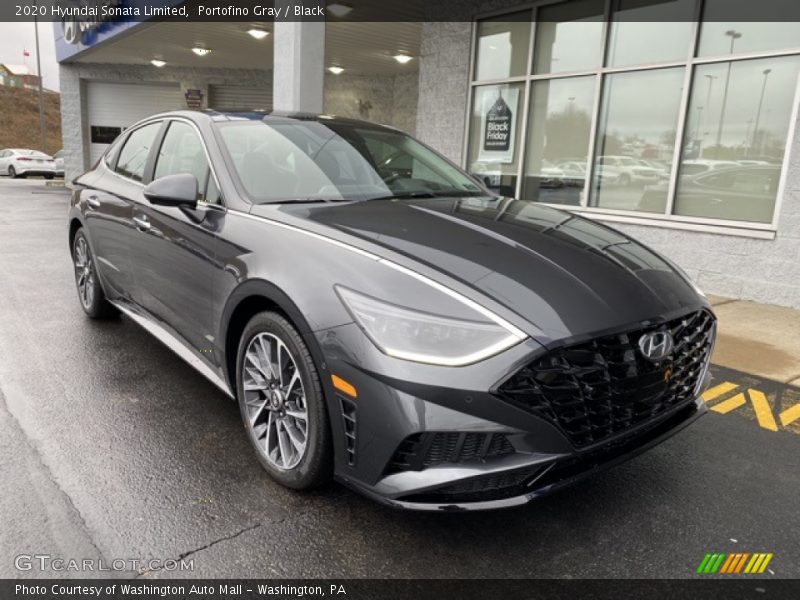 Portofino Gray / Black 2020 Hyundai Sonata Limited