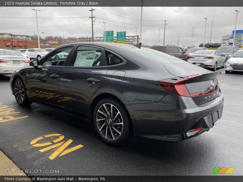 Portofino Gray / Black 2020 Hyundai Sonata Limited