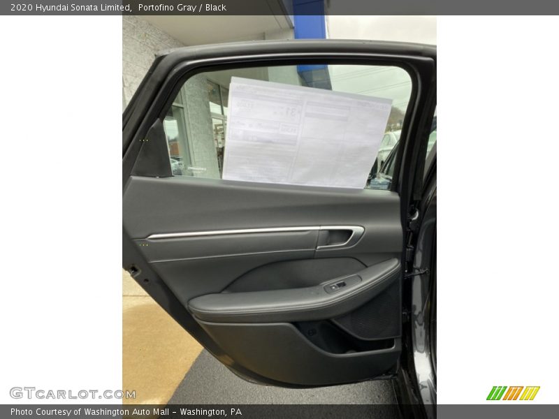 Portofino Gray / Black 2020 Hyundai Sonata Limited