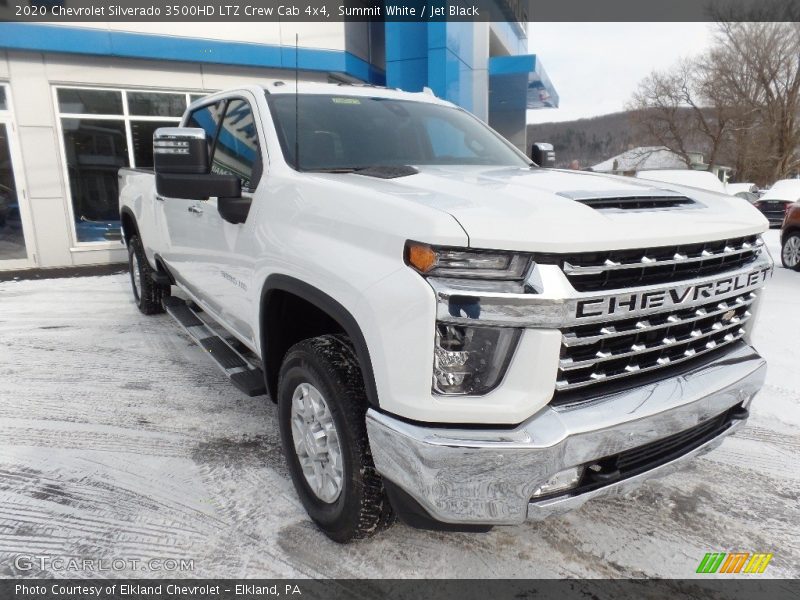Summit White / Jet Black 2020 Chevrolet Silverado 3500HD LTZ Crew Cab 4x4
