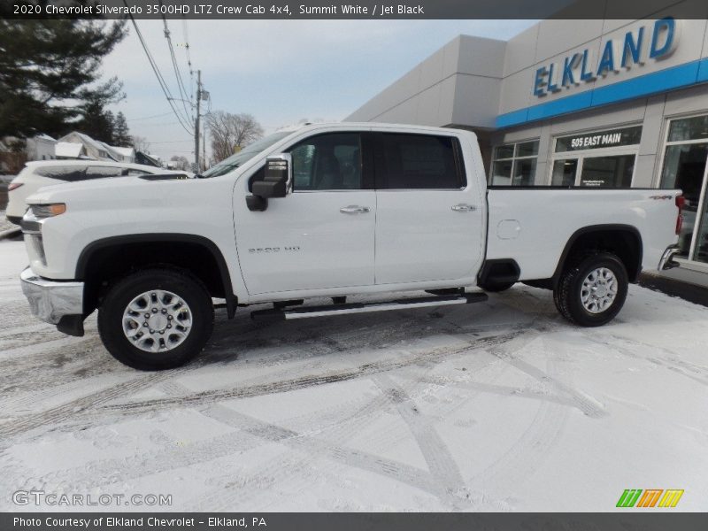 Summit White / Jet Black 2020 Chevrolet Silverado 3500HD LTZ Crew Cab 4x4