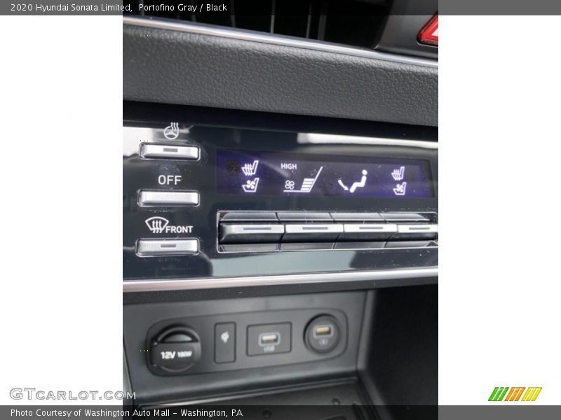 Portofino Gray / Black 2020 Hyundai Sonata Limited