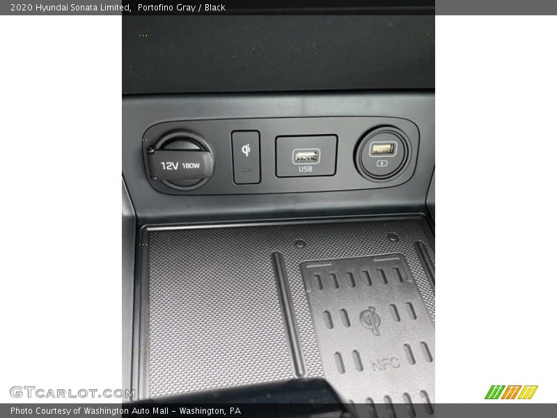 Portofino Gray / Black 2020 Hyundai Sonata Limited