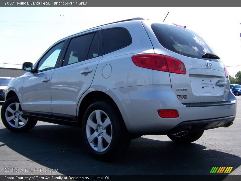 Bright Silver / Gray 2007 Hyundai Santa Fe SE