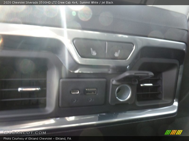 Summit White / Jet Black 2020 Chevrolet Silverado 3500HD LTZ Crew Cab 4x4