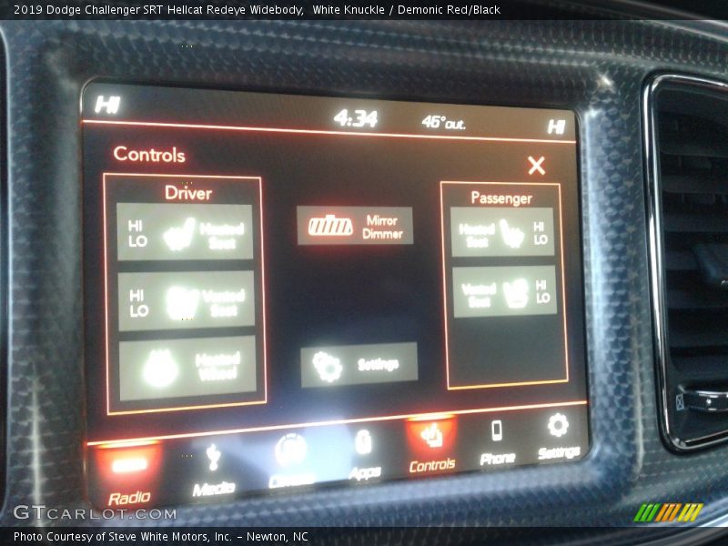 White Knuckle / Demonic Red/Black 2019 Dodge Challenger SRT Hellcat Redeye Widebody