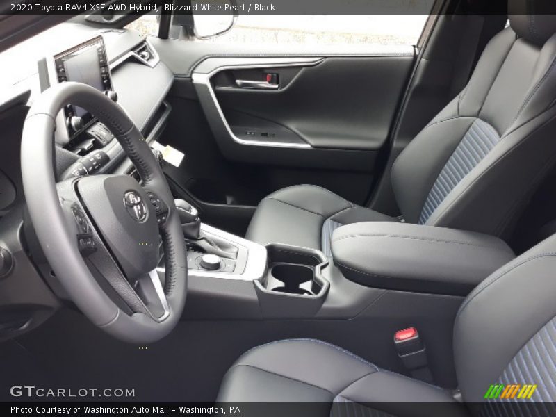 Blizzard White Pearl / Black 2020 Toyota RAV4 XSE AWD Hybrid