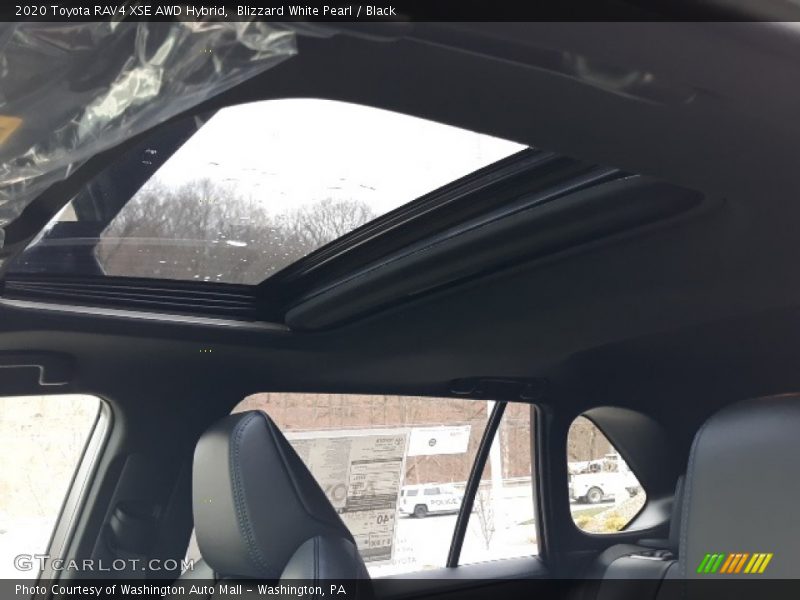 Blizzard White Pearl / Black 2020 Toyota RAV4 XSE AWD Hybrid