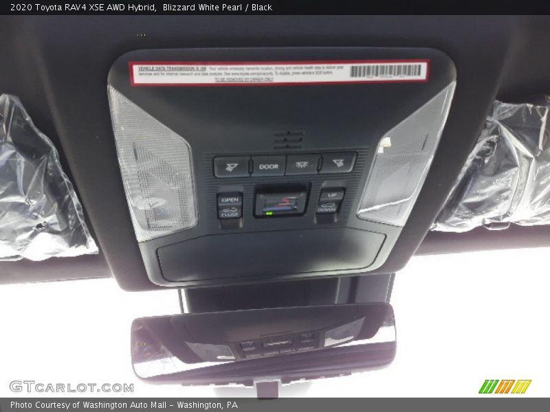 Blizzard White Pearl / Black 2020 Toyota RAV4 XSE AWD Hybrid