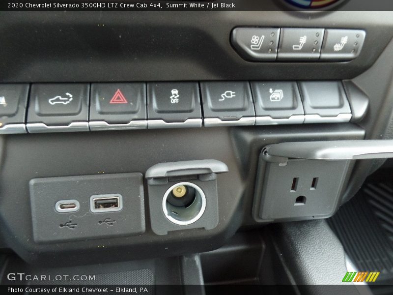 Summit White / Jet Black 2020 Chevrolet Silverado 3500HD LTZ Crew Cab 4x4