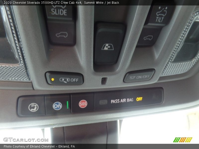 Summit White / Jet Black 2020 Chevrolet Silverado 3500HD LTZ Crew Cab 4x4