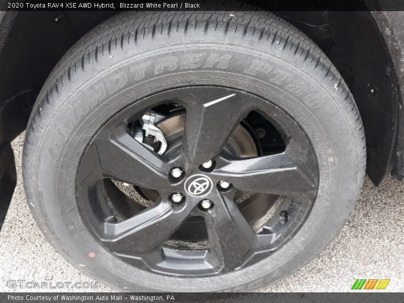 Blizzard White Pearl / Black 2020 Toyota RAV4 XSE AWD Hybrid