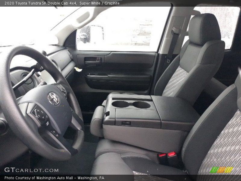 Super White / Graphite 2020 Toyota Tundra SR Double Cab 4x4