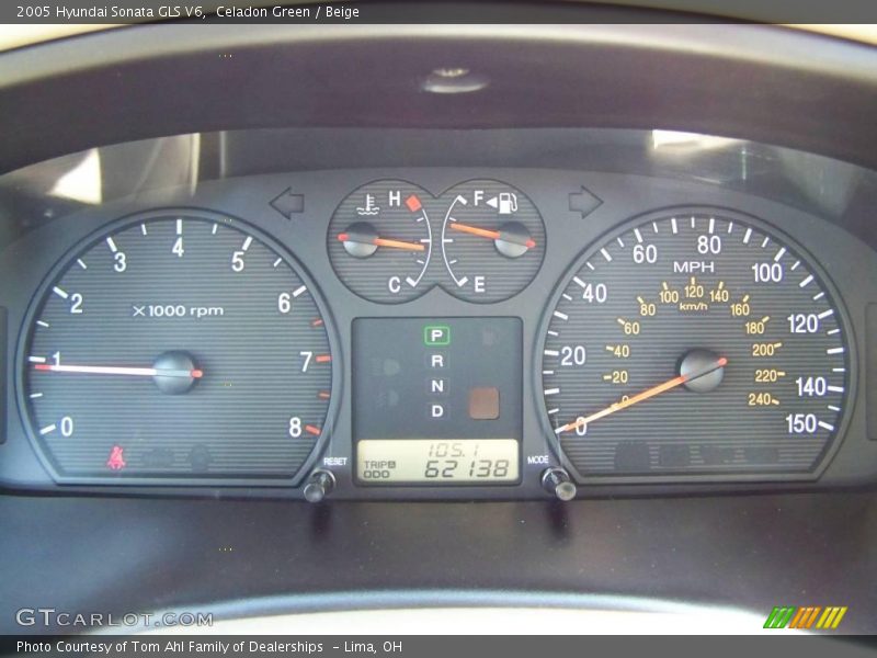 Celadon Green / Beige 2005 Hyundai Sonata GLS V6