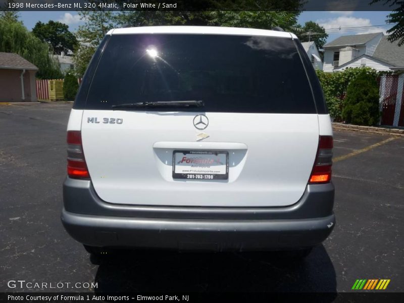 Polar White / Sand 1998 Mercedes-Benz ML 320 4Matic