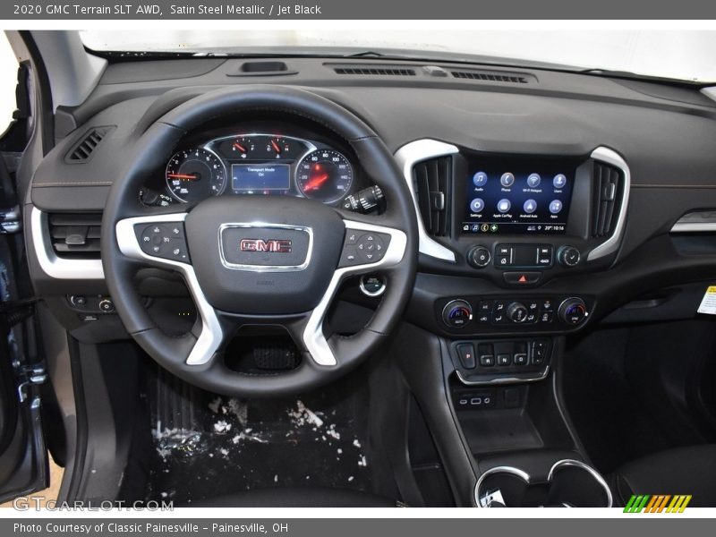 Satin Steel Metallic / Jet Black 2020 GMC Terrain SLT AWD