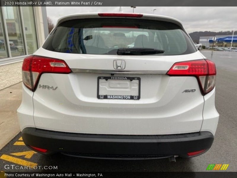 Platinum White Pearl / Gray 2020 Honda HR-V LX AWD