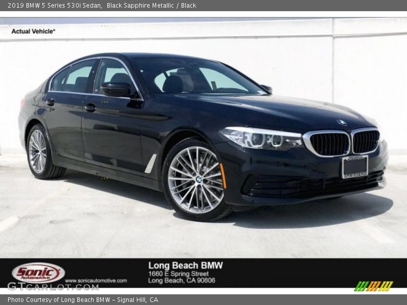 Black Sapphire Metallic / Black 2019 BMW 5 Series 530i Sedan