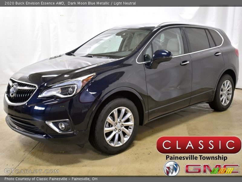Dark Moon Blue Metallic / Light Neutral 2020 Buick Envision Essence AWD