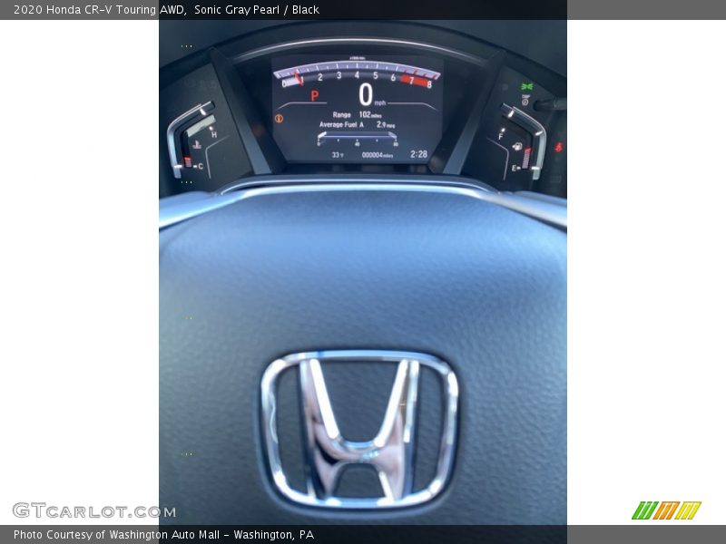 Sonic Gray Pearl / Black 2020 Honda CR-V Touring AWD