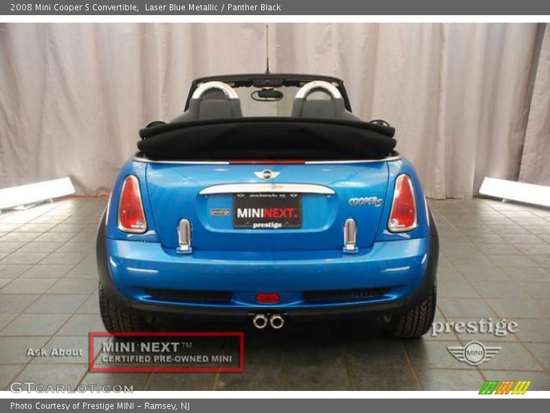 Laser Blue Metallic / Panther Black 2008 Mini Cooper S Convertible