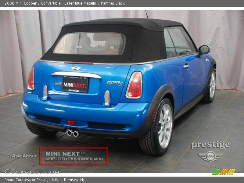 Laser Blue Metallic / Panther Black 2008 Mini Cooper S Convertible