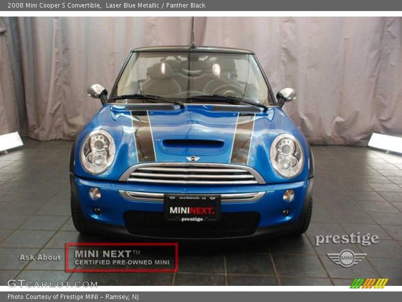 Laser Blue Metallic / Panther Black 2008 Mini Cooper S Convertible