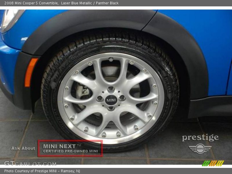 Laser Blue Metallic / Panther Black 2008 Mini Cooper S Convertible