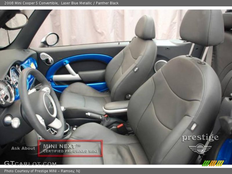 Laser Blue Metallic / Panther Black 2008 Mini Cooper S Convertible
