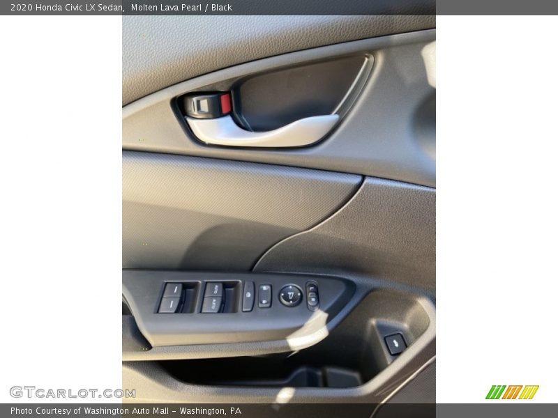 Molten Lava Pearl / Black 2020 Honda Civic LX Sedan