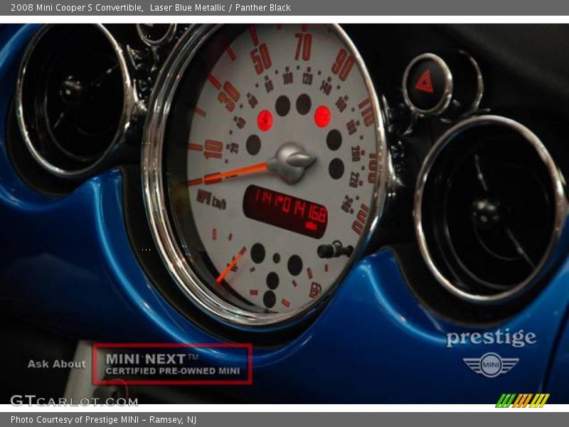 Laser Blue Metallic / Panther Black 2008 Mini Cooper S Convertible