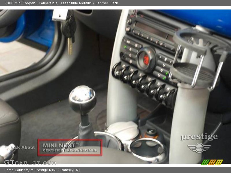 Laser Blue Metallic / Panther Black 2008 Mini Cooper S Convertible