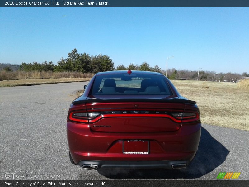 Octane Red Pearl / Black 2018 Dodge Charger SXT Plus