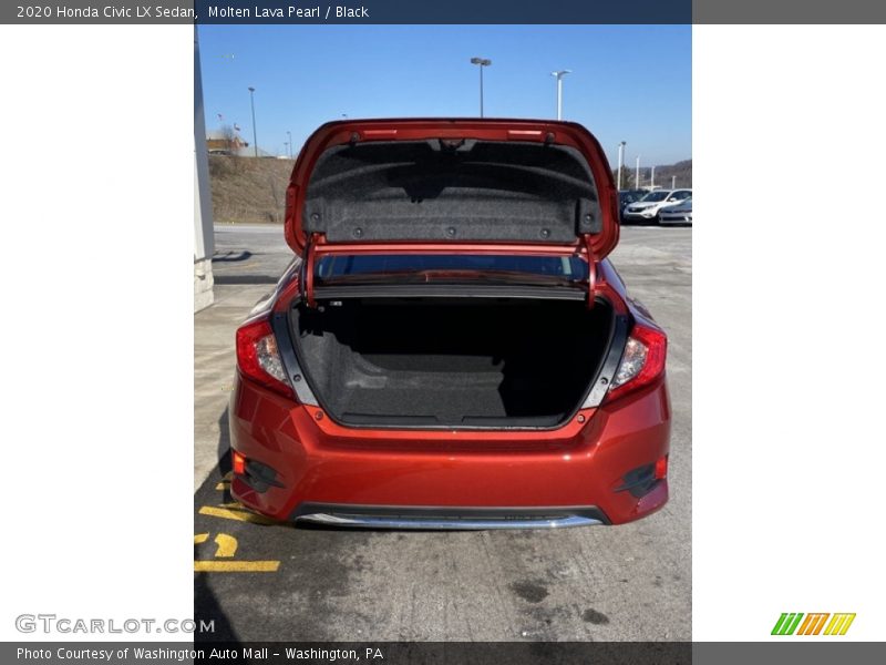 Molten Lava Pearl / Black 2020 Honda Civic LX Sedan