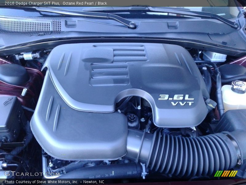 Octane Red Pearl / Black 2018 Dodge Charger SXT Plus