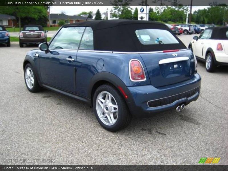 Horizon Blue / Black/Grey 2009 Mini Cooper S Convertible