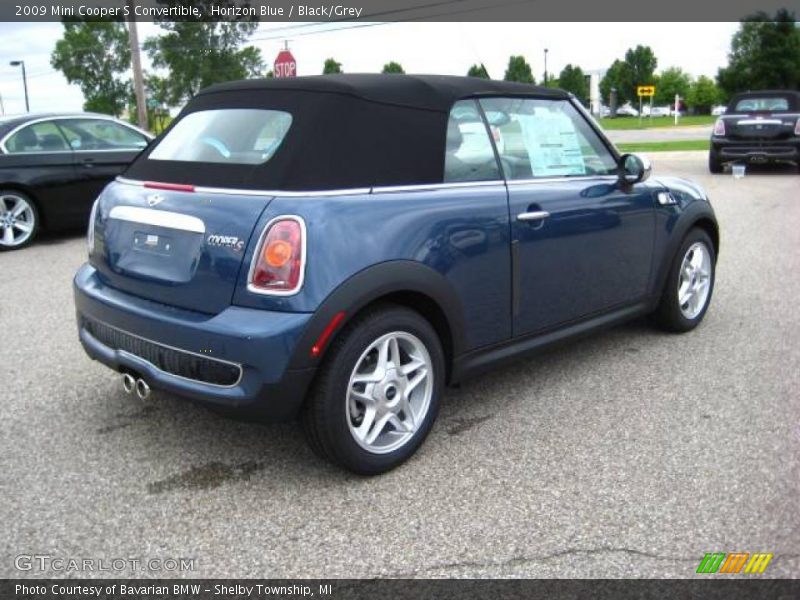 Horizon Blue / Black/Grey 2009 Mini Cooper S Convertible