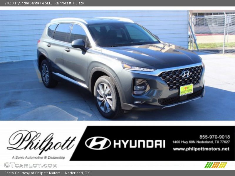 Rainforest / Black 2020 Hyundai Santa Fe SEL