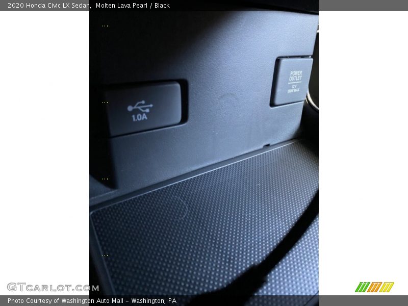 Molten Lava Pearl / Black 2020 Honda Civic LX Sedan