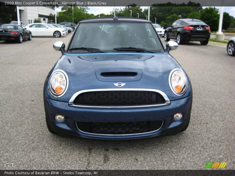 Horizon Blue / Black/Grey 2009 Mini Cooper S Convertible