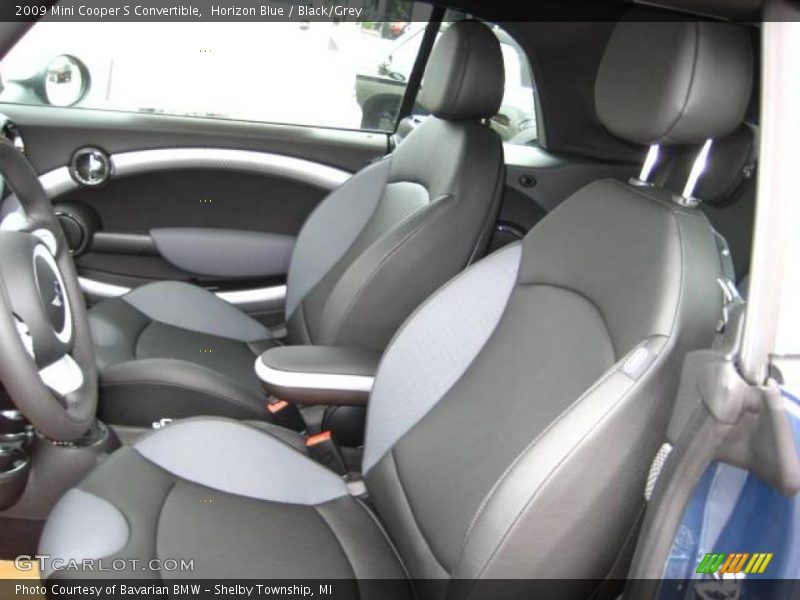 Horizon Blue / Black/Grey 2009 Mini Cooper S Convertible