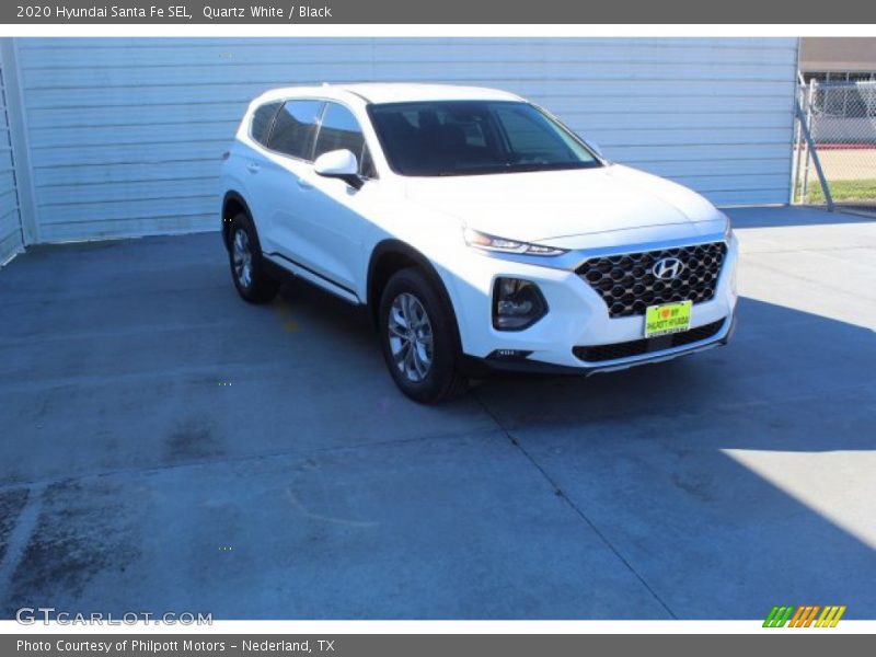 Quartz White / Black 2020 Hyundai Santa Fe SEL