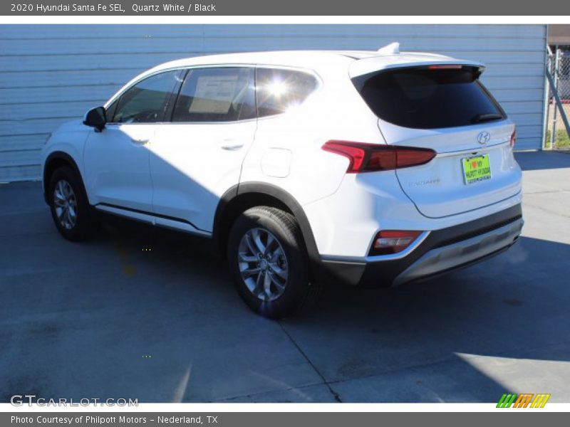 Quartz White / Black 2020 Hyundai Santa Fe SEL