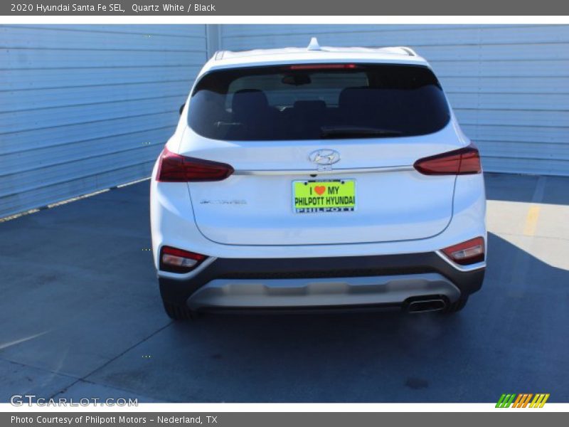 Quartz White / Black 2020 Hyundai Santa Fe SEL