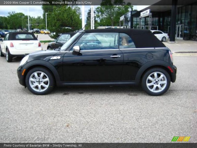 Midnight Black / Black/Grey 2009 Mini Cooper S Convertible