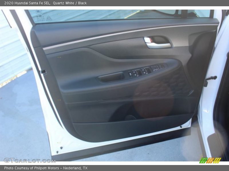 Quartz White / Black 2020 Hyundai Santa Fe SEL